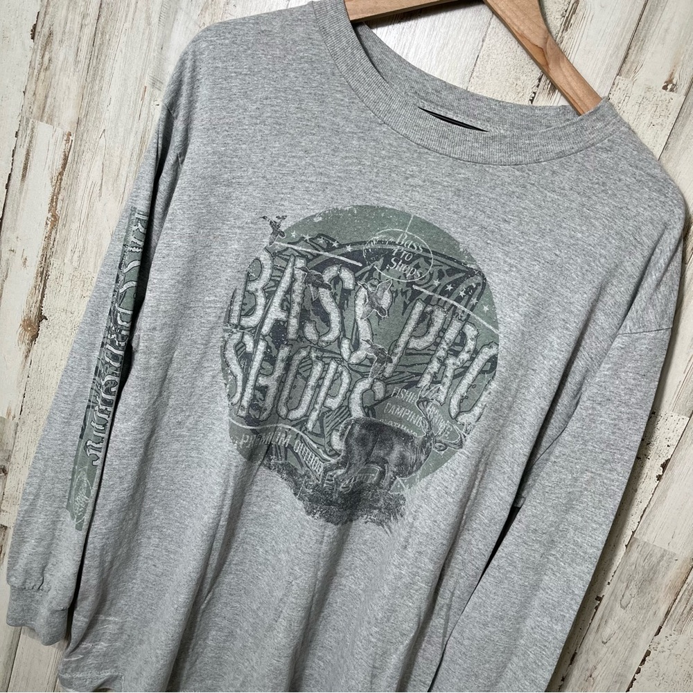 Vintage Y2K Bass Pro Shops Long Sleeve‎ Shirt Mens Size Medium